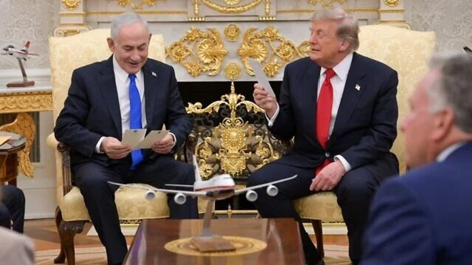 Benjamin Netanyahu and Donald Trump in the Oval Office. File photograph.