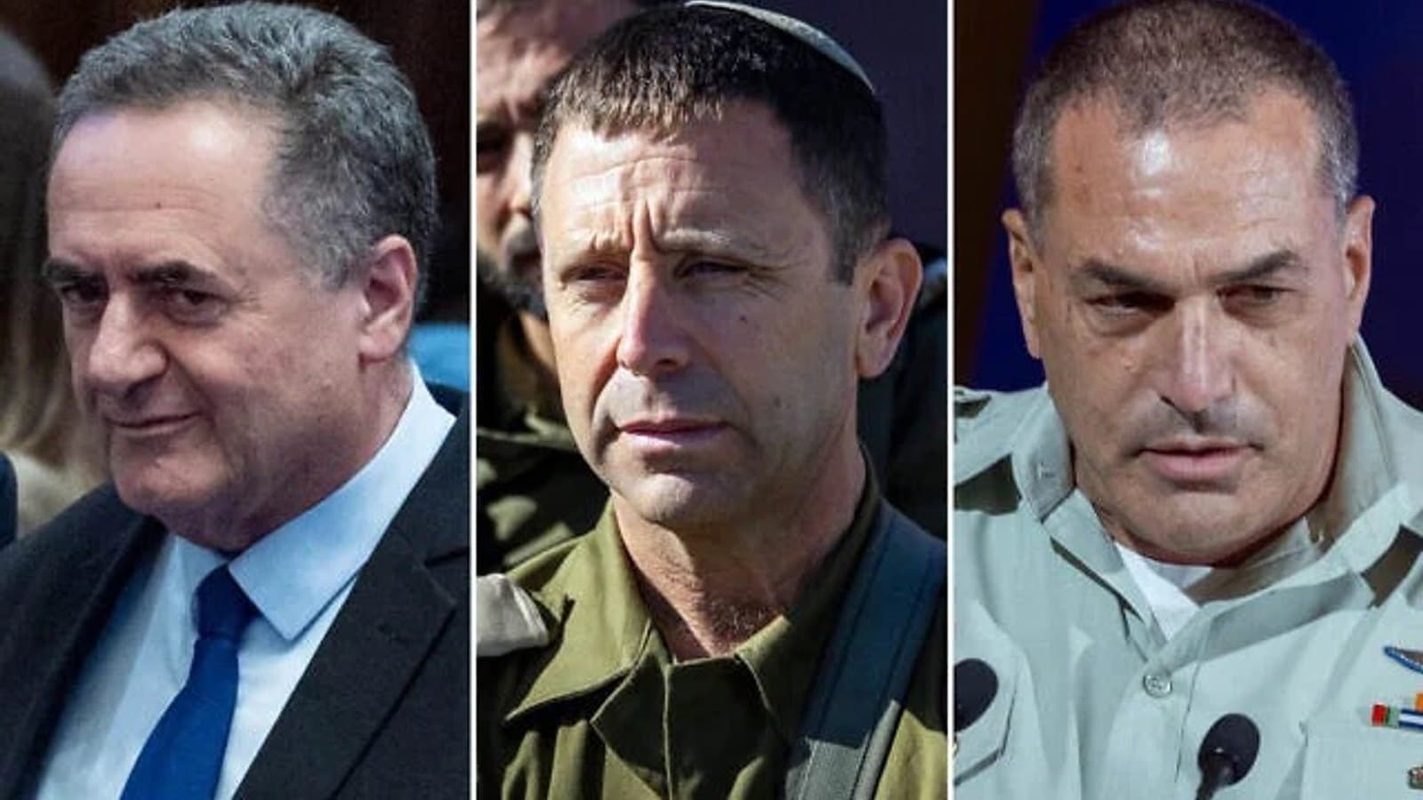 Defense Minister Israel Katz, Maj. Gen. Avi Bluth and Maj. Gen. Dado Bar Kalifa. File photographs. תצלום ארכיון.
