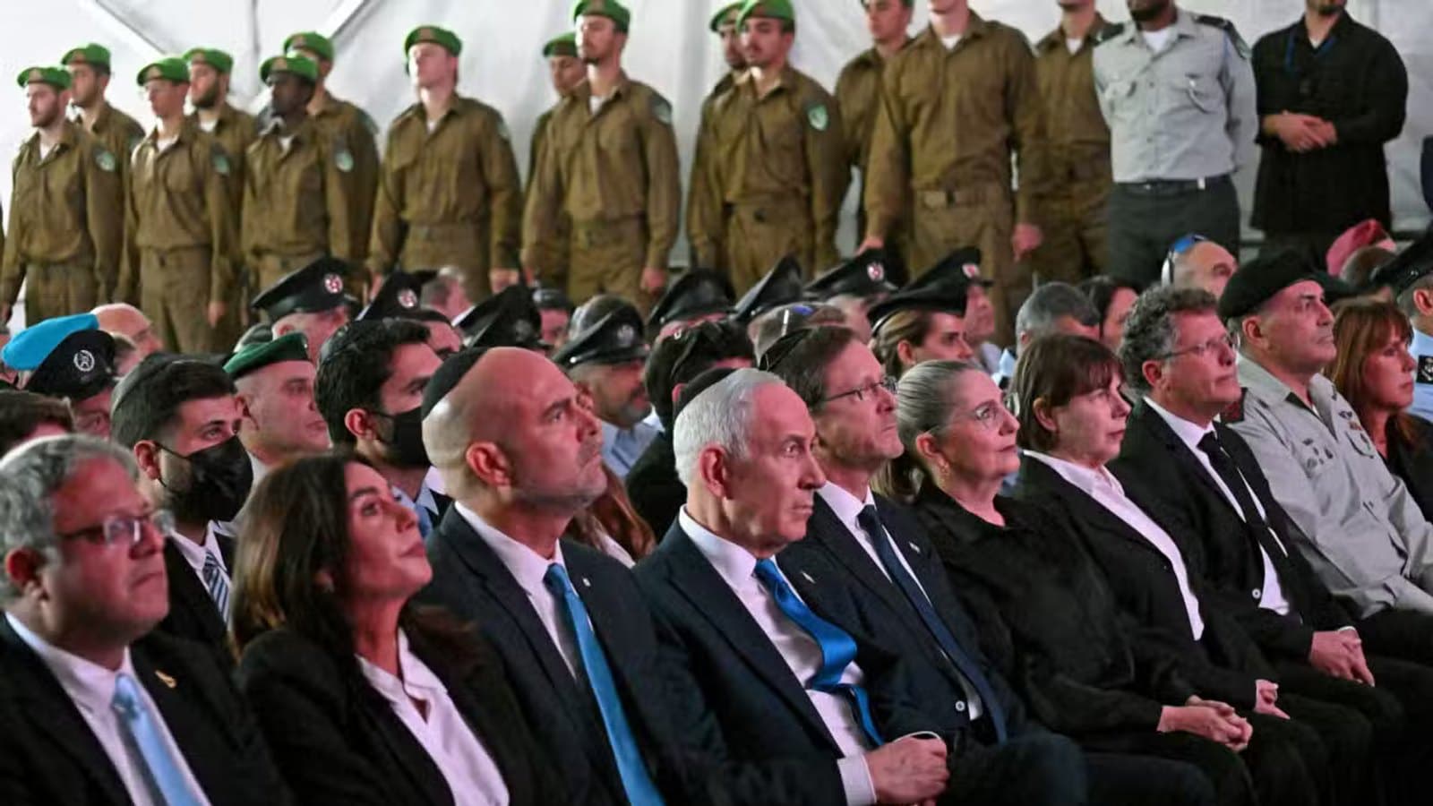 A memorial scene marking three years since the October 7 Hamas attack. תצלום ארכיון.