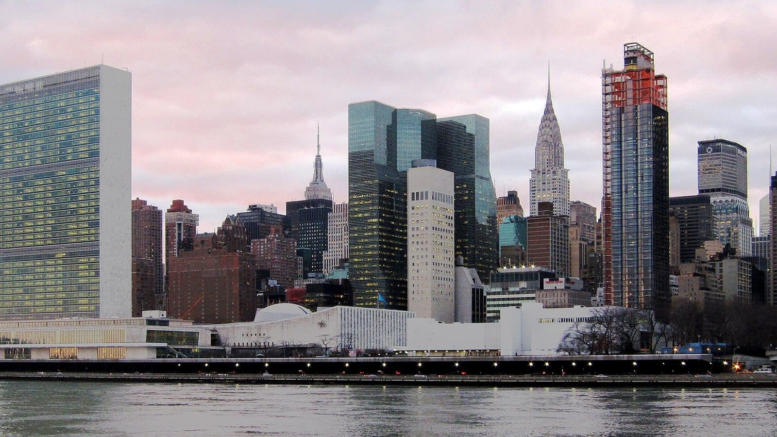 United Nations Headquarters in New York City, view from Roosevelt Island. File photograph.